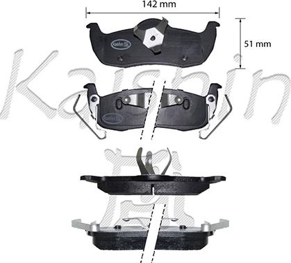 Kaishin FK1313 - Komplet Pločica, disk-kočnica www.molydon.hr