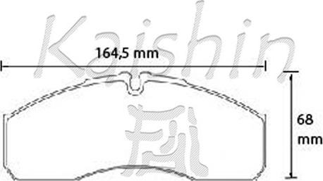 Kaishin FK1321 - Komplet Pločica, disk-kočnica www.molydon.hr