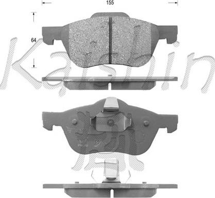 Kaishin FK1256 - Komplet Pločica, disk-kočnica www.molydon.hr