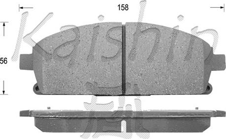 Kaishin FK1260 - Komplet Pločica, disk-kočnica www.molydon.hr