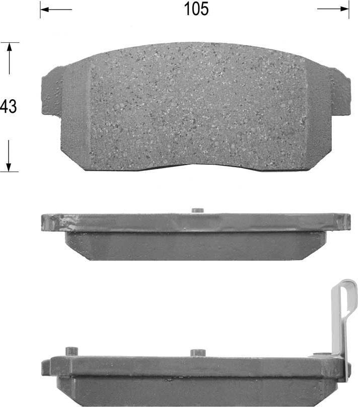 Kaishin FK1239 - Komplet Pločica, disk-kočnica www.molydon.hr