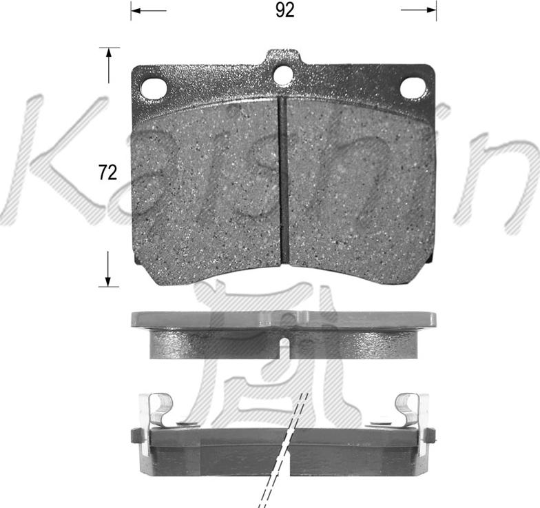 Kaishin FK3066 - Komplet Pločica, disk-kočnica www.molydon.hr