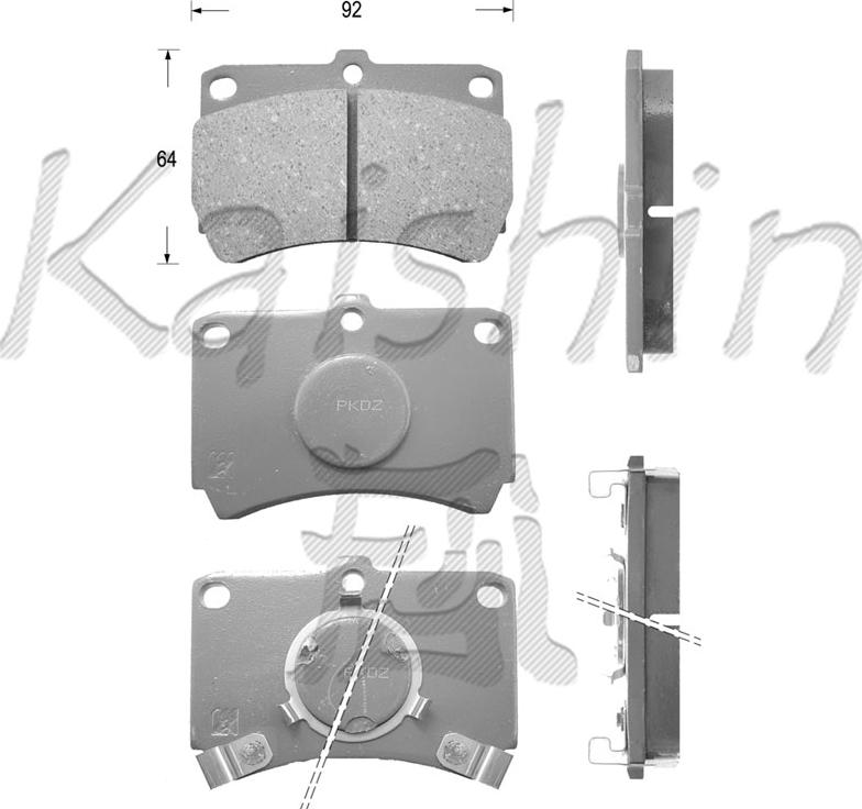 Kaishin FK3028 - Komplet Pločica, disk-kočnica www.molydon.hr