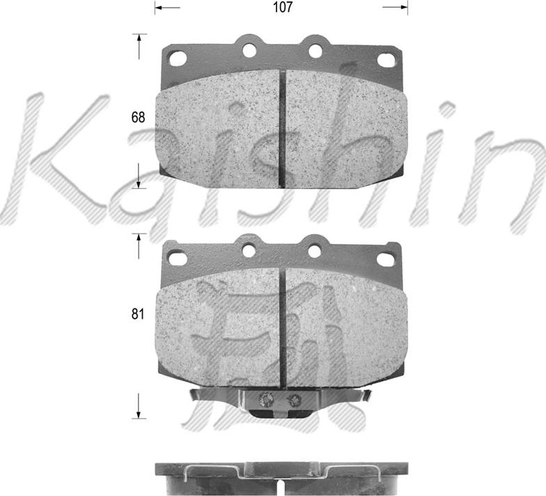 Kaishin FK3077 - Komplet Pločica, disk-kočnica www.molydon.hr