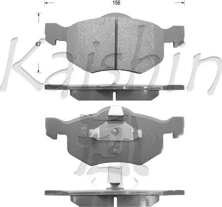 Kaishin FK3114 - Komplet Pločica, disk-kočnica www.molydon.hr