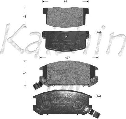 Kaishin FK2099 - Komplet Pločica, disk-kočnica www.molydon.hr