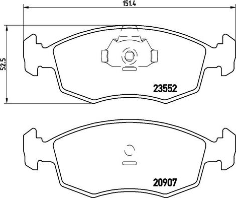 Kaishin FK20268 - Komplet Pločica, disk-kočnica www.molydon.hr