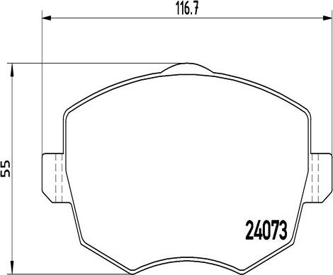 Kaishin FK20225 - Komplet Pločica, disk-kočnica www.molydon.hr