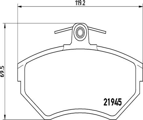 Kaishin FK20274 - Komplet Pločica, disk-kočnica www.molydon.hr