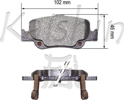 Kaishin FK2299 - Komplet Pločica, disk-kočnica www.molydon.hr