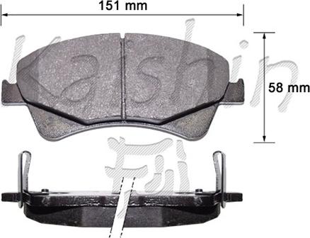 Kaishin FK2289 - Komplet Pločica, disk-kočnica www.molydon.hr