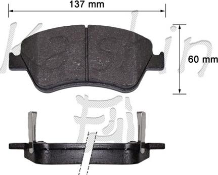 Kaishin FK2286 - Komplet Pločica, disk-kočnica www.molydon.hr