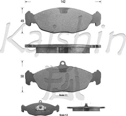 Kaishin FK7063 - Komplet Pločica, disk-kočnica www.molydon.hr