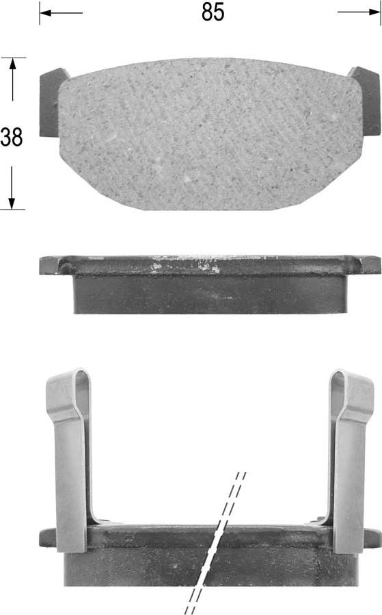 Kaishin FK7009 - Komplet Pločica, disk-kočnica www.molydon.hr