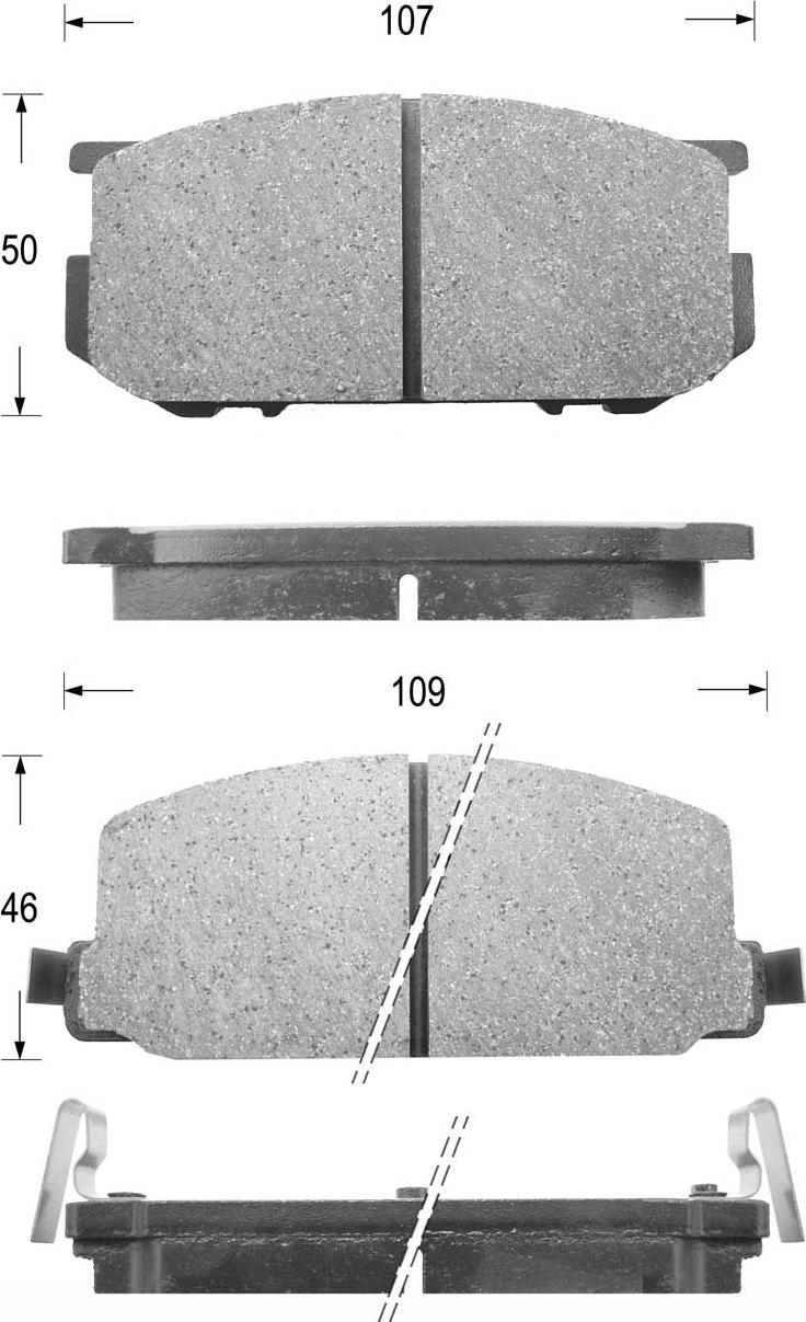 Kaishin FK7005 - Komplet Pločica, disk-kočnica www.molydon.hr