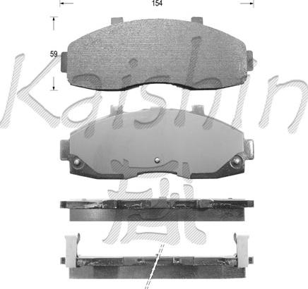 Kaishin FK7077 - Komplet Pločica, disk-kočnica www.molydon.hr