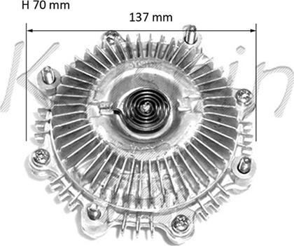 Kaishin GV010 - kvačilo, ventilator hladnjaka www.molydon.hr