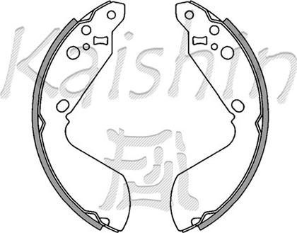 Kaishin K9942 - Komplet kočnica, bubanj kočnice www.molydon.hr