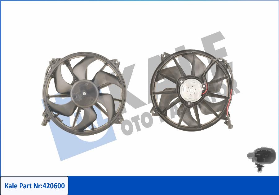 KALE OTO RADYATÖR 420600 - Ventilator, hladjenje motora www.molydon.hr