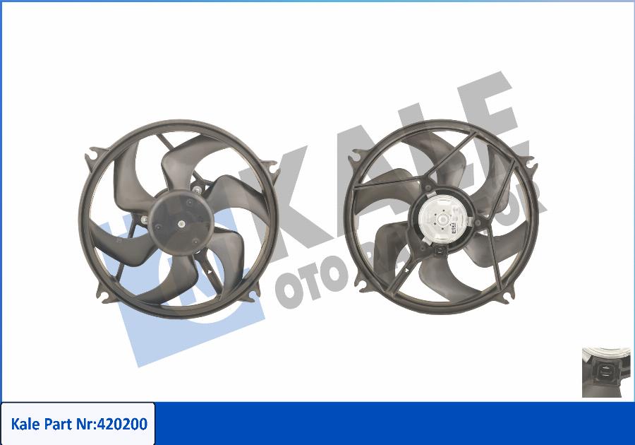 KALE OTO RADYATÖR 420200 - Ventilator, hladjenje motora www.molydon.hr