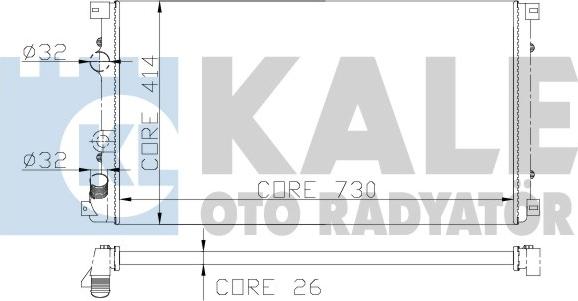 KALE OTO RADYATÖR 197000 - Hladnjak, hladjenje motora www.molydon.hr