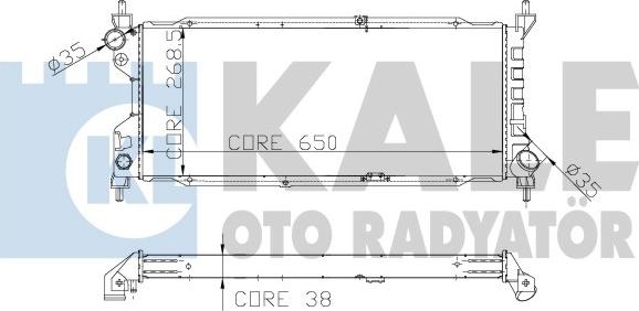 KALE OTO RADYATÖR 156000 - Hladnjak, hladjenje motora www.molydon.hr