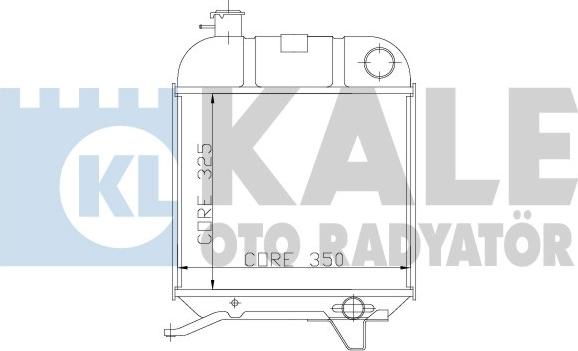 KALE OTO RADYATÖR 163600 - Hladnjak, hladjenje motora www.molydon.hr