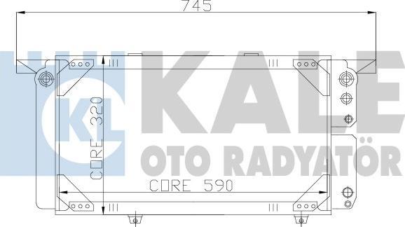 KALE OTO RADYATÖR 163300 - Hladnjak, hladjenje motora www.molydon.hr