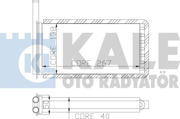 KALE OTO RADYATÖR 104700 - Izmjenjivač topline, grijanje unutrasnjeg prostora www.molydon.hr