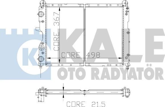 KALE OTO RADYATÖR 101798 - Hladnjak, hladjenje motora www.molydon.hr