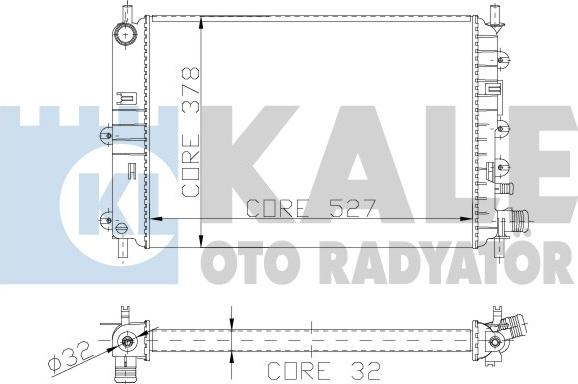 KALE OTO RADYATÖR 103500 - Hladnjak, hladjenje motora www.molydon.hr