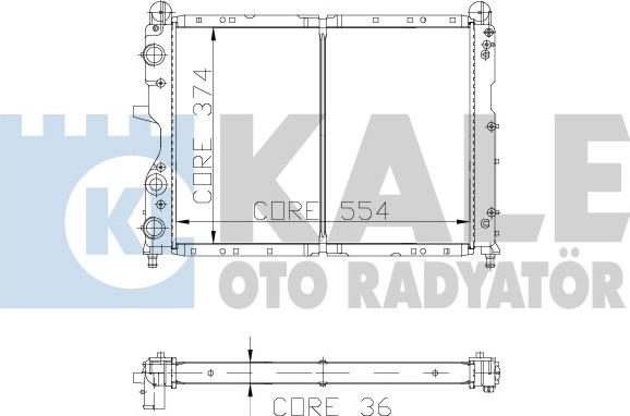 KALE OTO RADYATÖR 102000 - Hladnjak, hladjenje motora www.molydon.hr