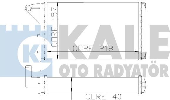 KALE OTO RADYATÖR 117100 - Izmjenjivač topline, grijanje unutrasnjeg prostora www.molydon.hr