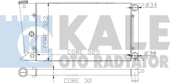 KALE OTO RADYATÖR 139100 - Hladnjak, hladjenje motora www.molydon.hr