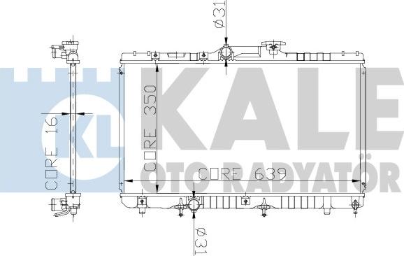 KALE OTO RADYATÖR 136600 - Hladnjak, hladjenje motora www.molydon.hr