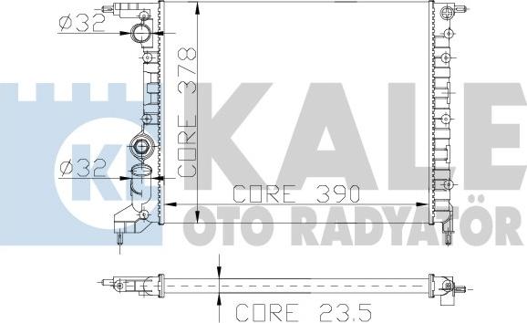 KALE OTO RADYATÖR 126600 - Hladnjak, hladjenje motora www.molydon.hr