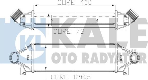 KALE OTO RADYATÖR 126200 - Intercooler, hladnjak www.molydon.hr