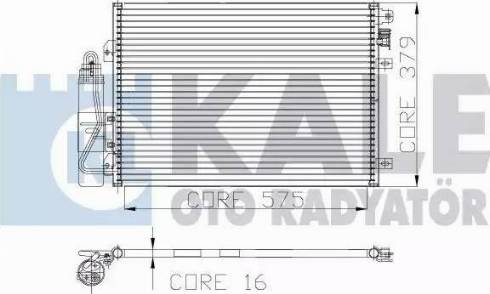 KALE OTO RADYATÖR 128200 - Kondenzator, klima-Uređaj www.molydon.hr