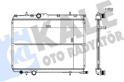 KALE OTO RADYATÖR 172500 - Hladnjak, hladjenje motora www.molydon.hr