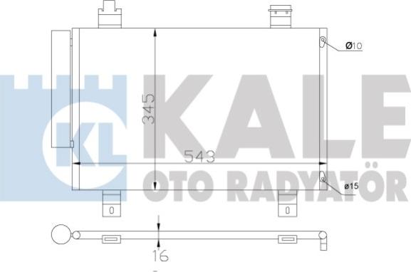 KALE OTO RADYATÖR 394000 - Kondenzator, klima-Uređaj www.molydon.hr