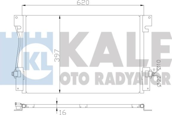 KALE OTO RADYATÖR 394100 - Kondenzator, klima-Uređaj www.molydon.hr