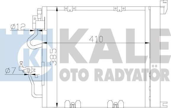 KALE OTO RADYATÖR 393600 - Kondenzator, klima-Uređaj www.molydon.hr