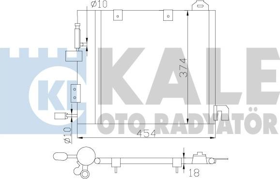 KALE OTO RADYATÖR 393800 - Kondenzator, klima-Uređaj www.molydon.hr