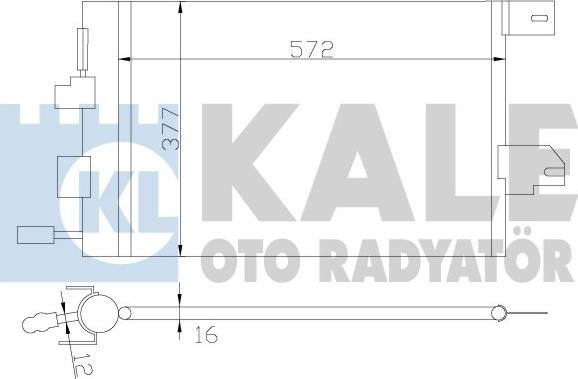 KALE OTO RADYATÖR 393300 - Kondenzator, klima-Uređaj www.molydon.hr