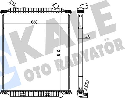 KALE OTO RADYATÖR 349470 - Hladnjak, hladjenje motora www.molydon.hr