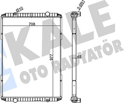 KALE OTO RADYATÖR 349540 - Hladnjak, hladjenje motora www.molydon.hr