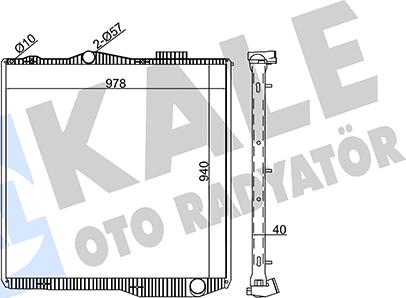 KALE OTO RADYATÖR 349360 - Hladnjak, hladjenje motora www.molydon.hr