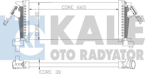 KALE OTO RADYATÖR 344800 - Intercooler, hladnjak www.molydon.hr