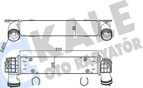 KALE OTO RADYATÖR 344820 - Intercooler, hladnjak www.molydon.hr