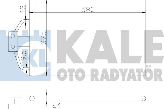 KALE OTO RADYATÖR 344320 - Kondenzator, klima-Uređaj www.molydon.hr